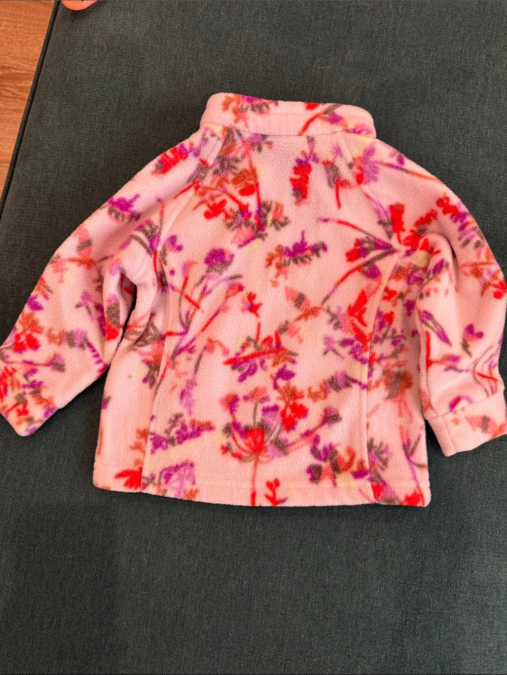 Columbia Pink/Purple Floral Fleece Jacket for Kids